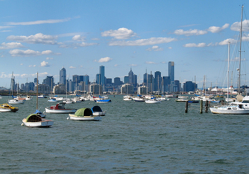 Melbourne City Views From Williamstown