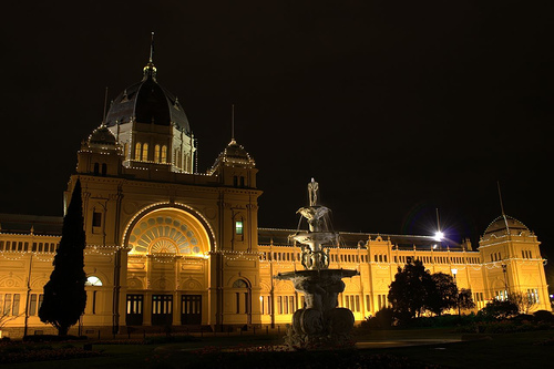 Royal Exhibition Building Glows in the Night