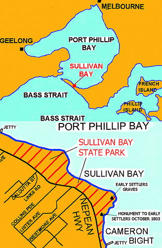 Map of Sullivan Bay