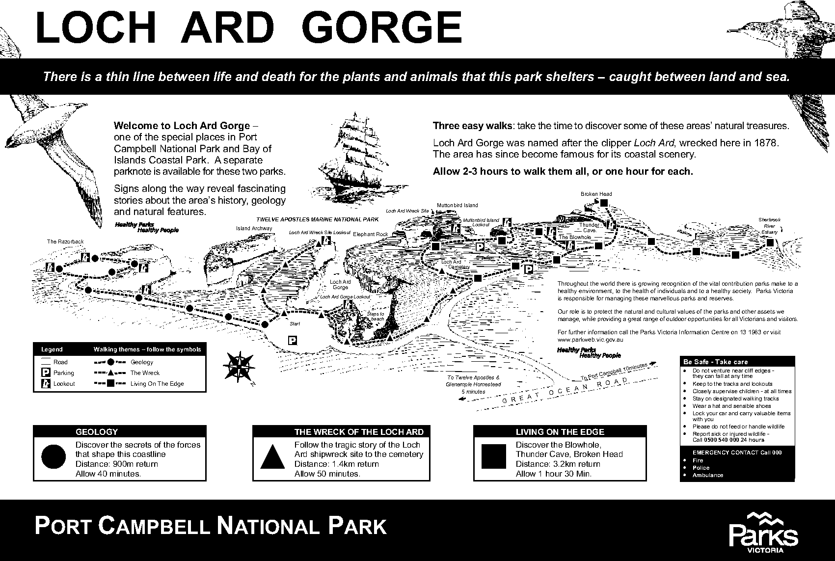 Loch Ard Gorge Walk Trails Map