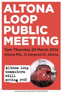 Altona Loop Public Meeting 20Mar2014